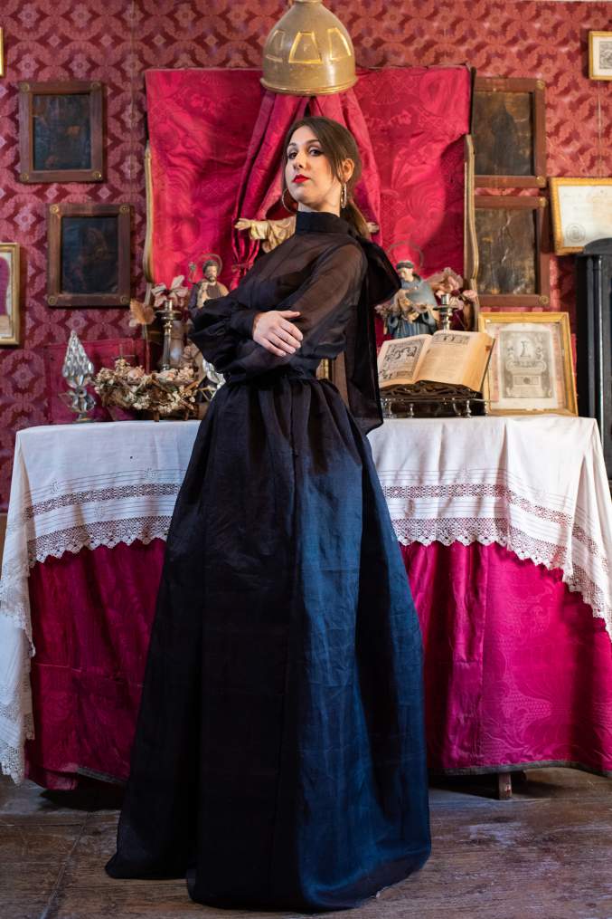 vestido negro fiesta